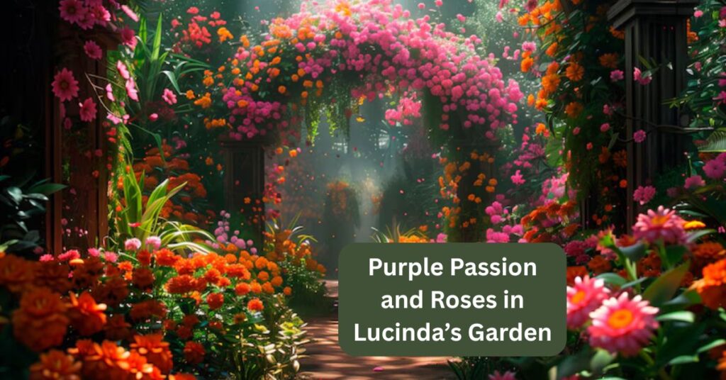 Purple Passion and Roses in Lucinda’s Garden